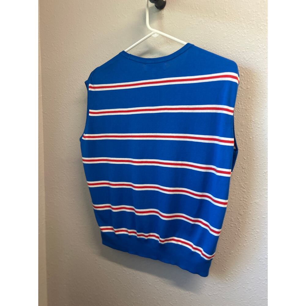 Banana Republic forever crew short sleeve striped sweater shell vest sz Med NWT - Picture 6 of 8